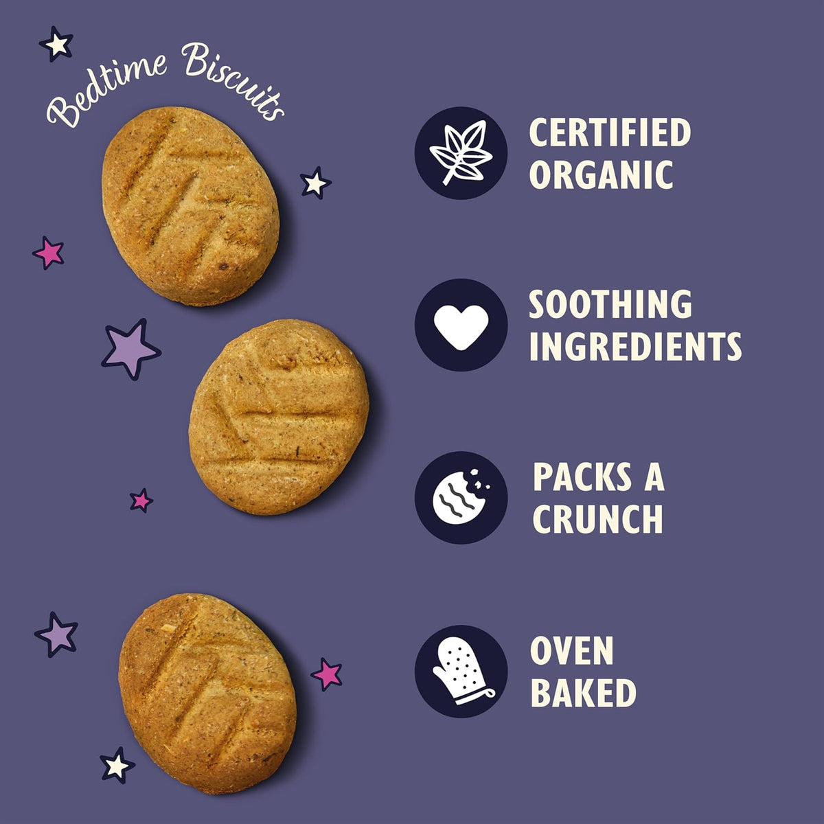 Lily's Kitchen Bedtime Biscuits - Complete Natural Dog Treats (8 x 80g)