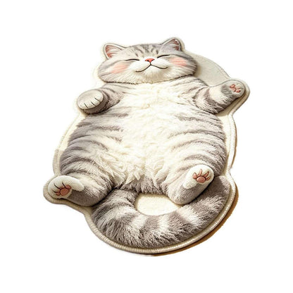 Fluffy Cat Shaped Rug 16 x 24 Inch