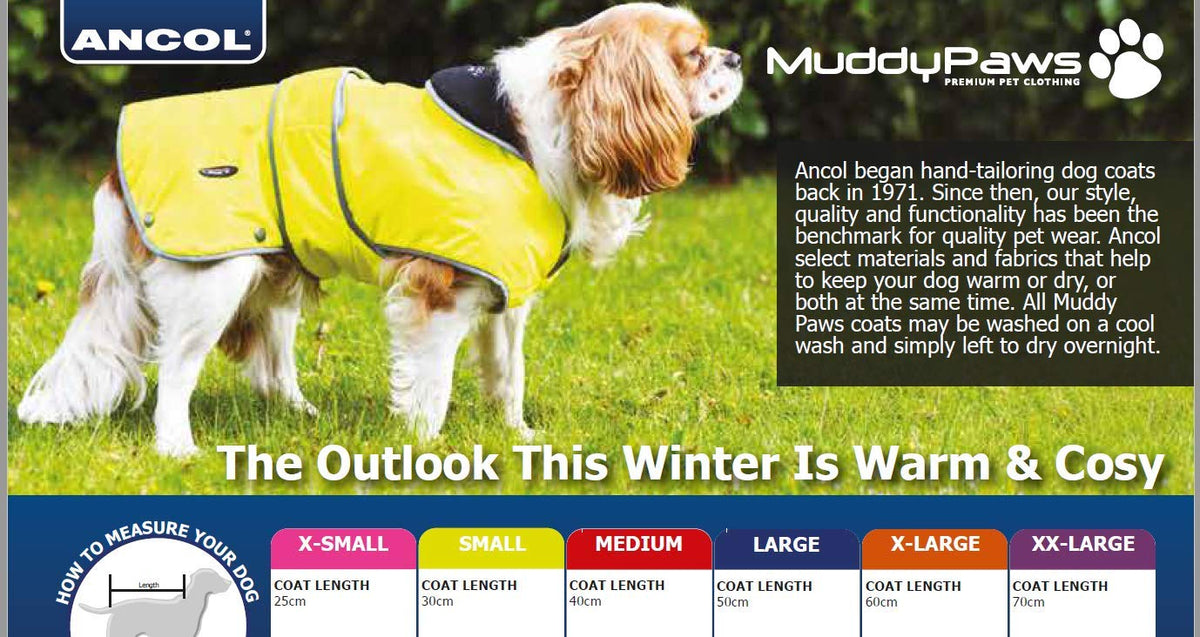 Ancol Muddy Paws All Weather Stormguard Coat . Poppy Red.Size Large ( Length 50cm, up to 79cm girth)