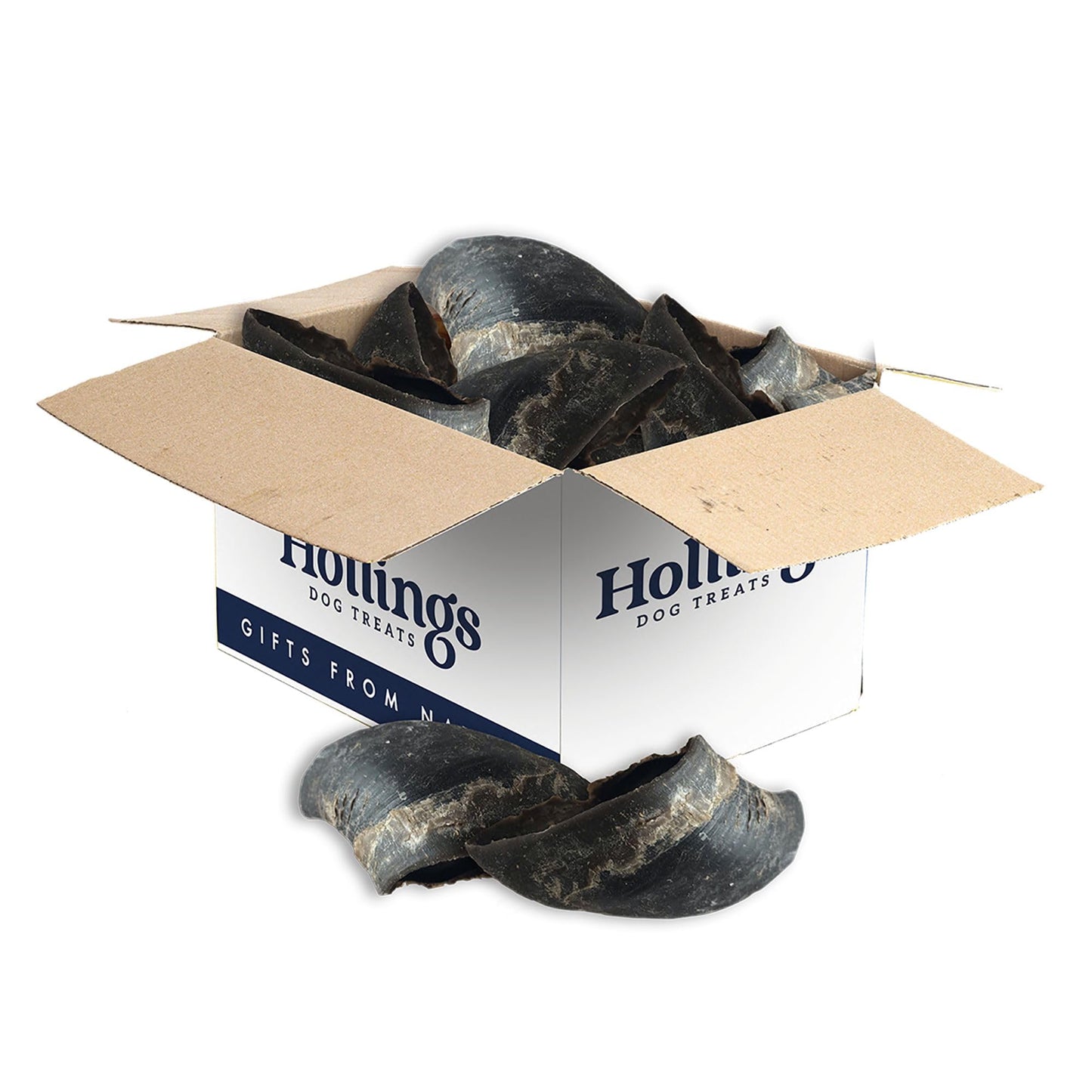 Hollings Filled Hoof with Beef Dog Treat, 100% Natural, Air Dried Long Lasting & Durable Cow Hoof Chew for Adult Dogs, High in Protein (1 Pack)