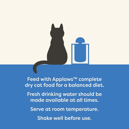 Applaws Natural Cat Food Toppers, Fish Bone Broth Pouches - 4 x 85g