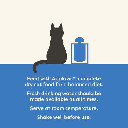 Applaws Natural Cat Food Toppers, Fish Bone Broth Pouches - 4 x 85g