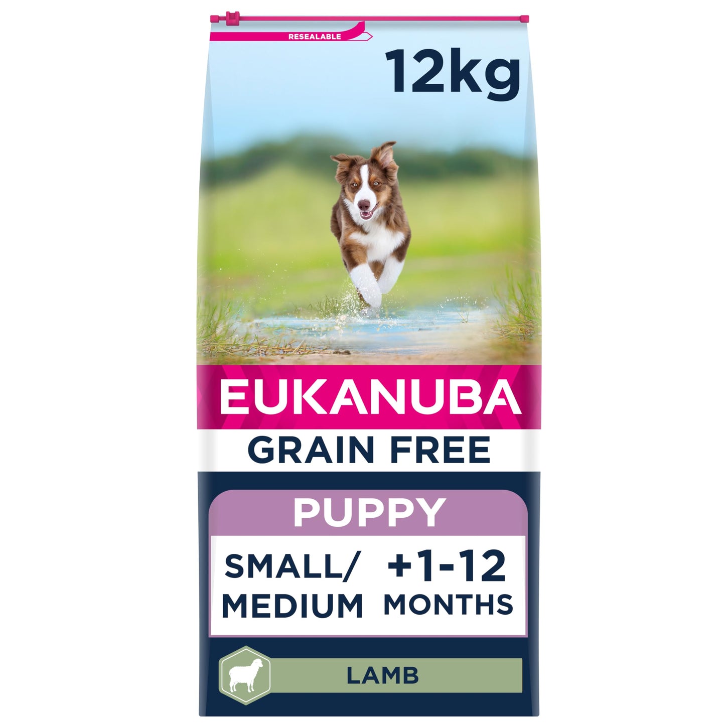 Eukanuba Grain Free Complete Dry Dog Food for Puppy Small and Medium Breeds