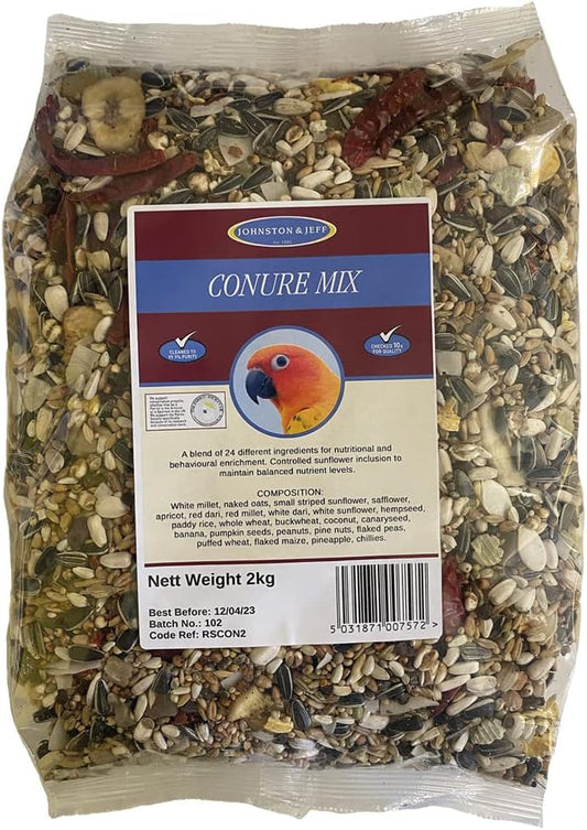 Johnston and Jeff Parrot Food Conure Mix 2kg