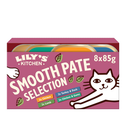 Smooth Paté Selection Adult Cat Food 4 x (8 x 85g)