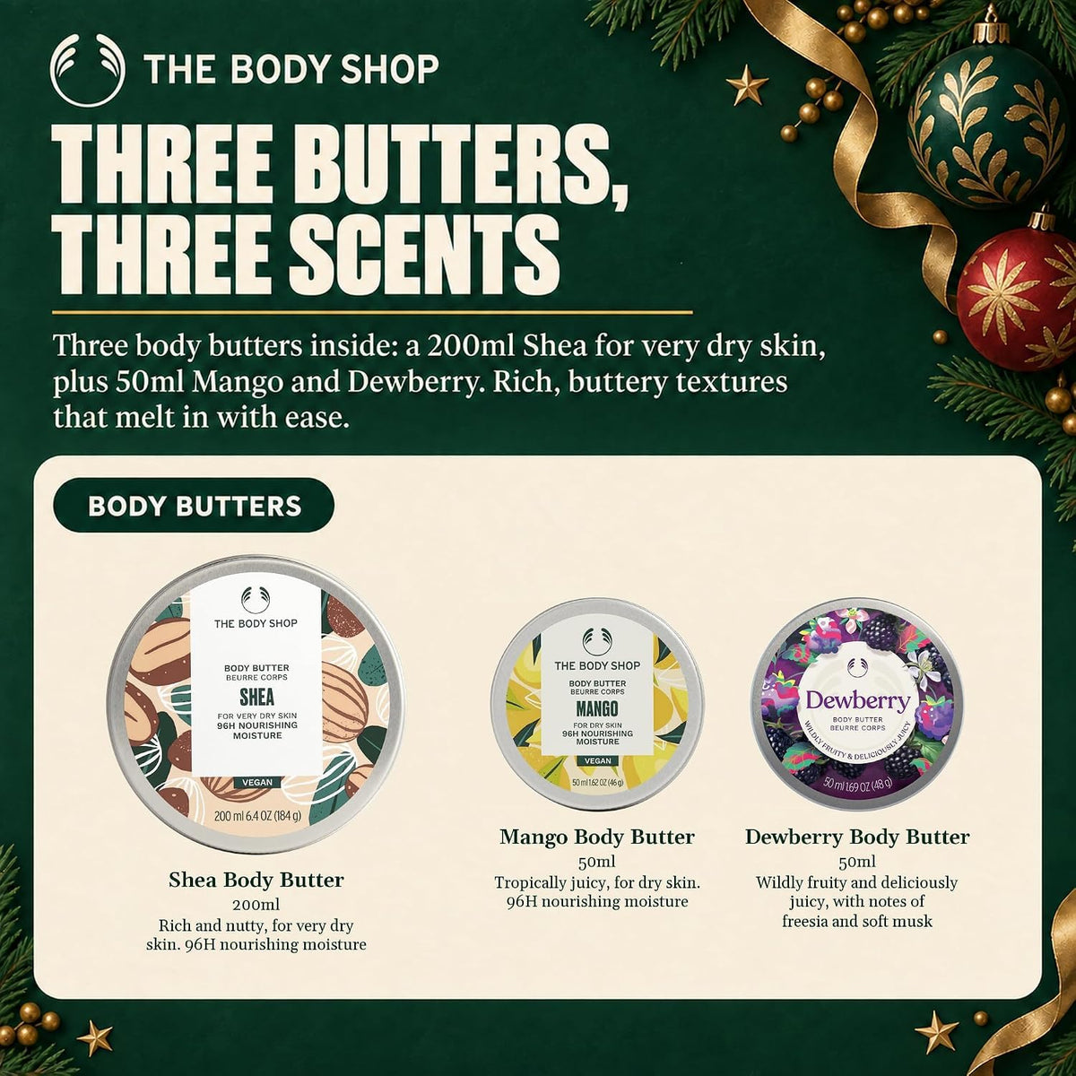 The Body Shop Classic 24-Piece Beauty Advent Calendar (Worth Over £120)