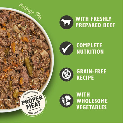 Natural Adult Wet Dog Food Cottage Pie Grain-Free Recipe 10 x 150g