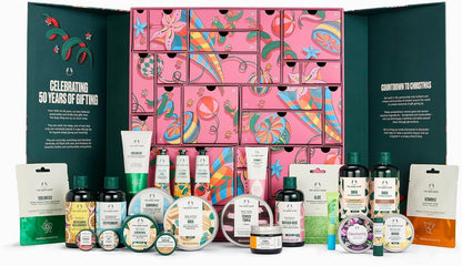 The Body Shop Classic 24-Piece Beauty Advent Calendar (Worth Over £120)