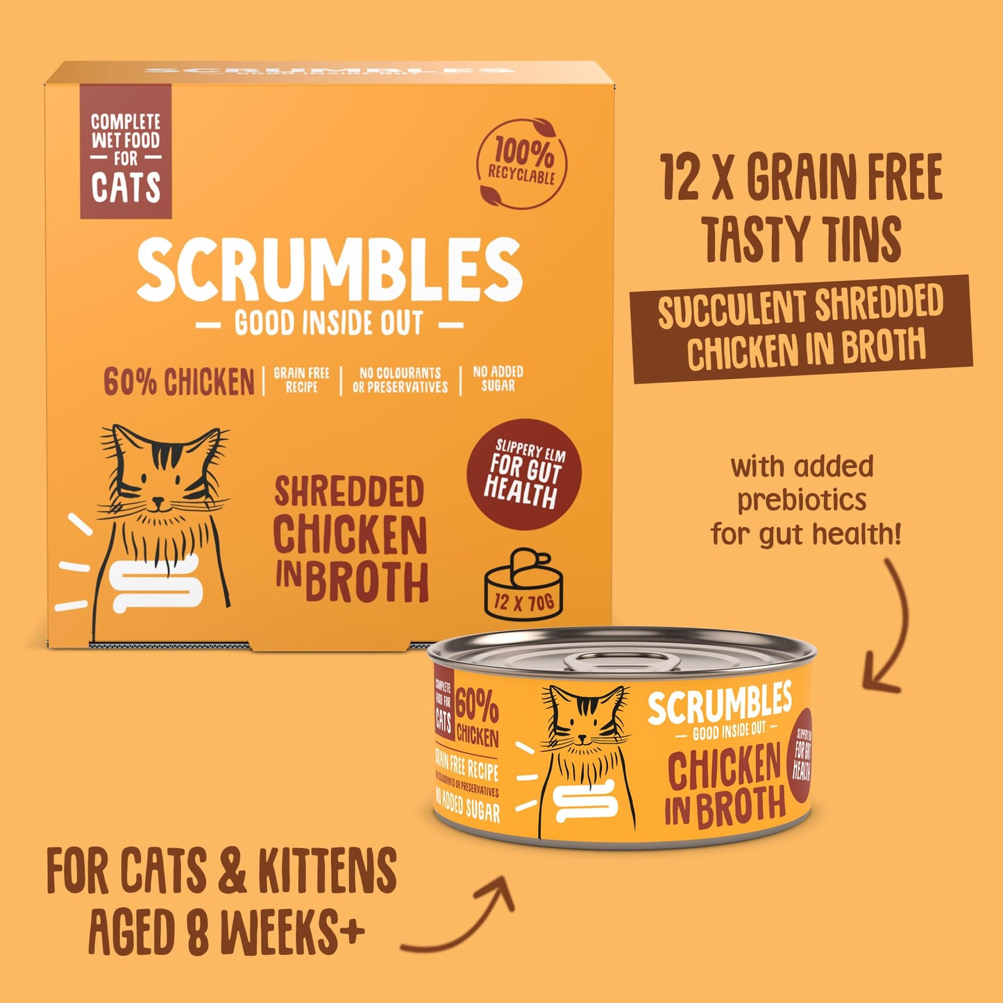 Scrumbles Wet Cat Jelly Meat Selection 6 x 80g