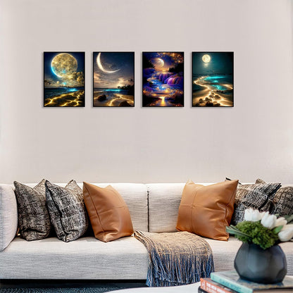 5D Diamond Painting Kits for Adults 4 PCS Turtle Wall Art
