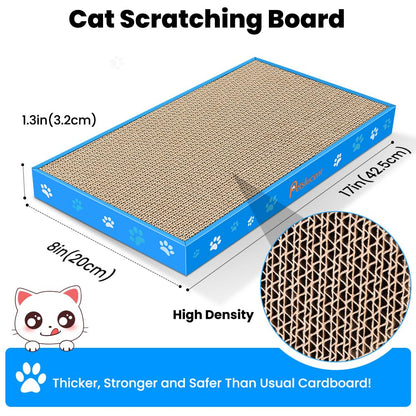 Double-Sided Corrugated Cat Scratching Board with Catnip 1PCS