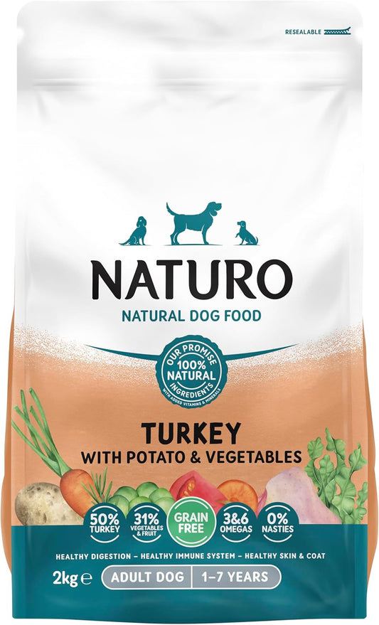 Naturo Grain Free Turkey Adult Dog 2Kg