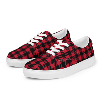 Chic Lace-Up Canvas Trainers
