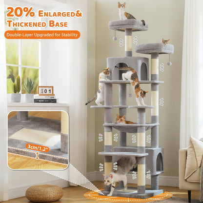 184cm Tall Cat Tree Tower for Large Cats