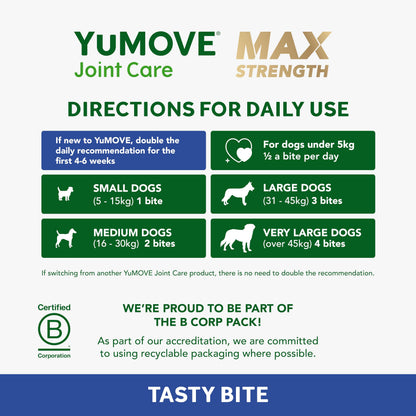 Max Strength Joint Supplement for Senior Dogs 60 Chews
