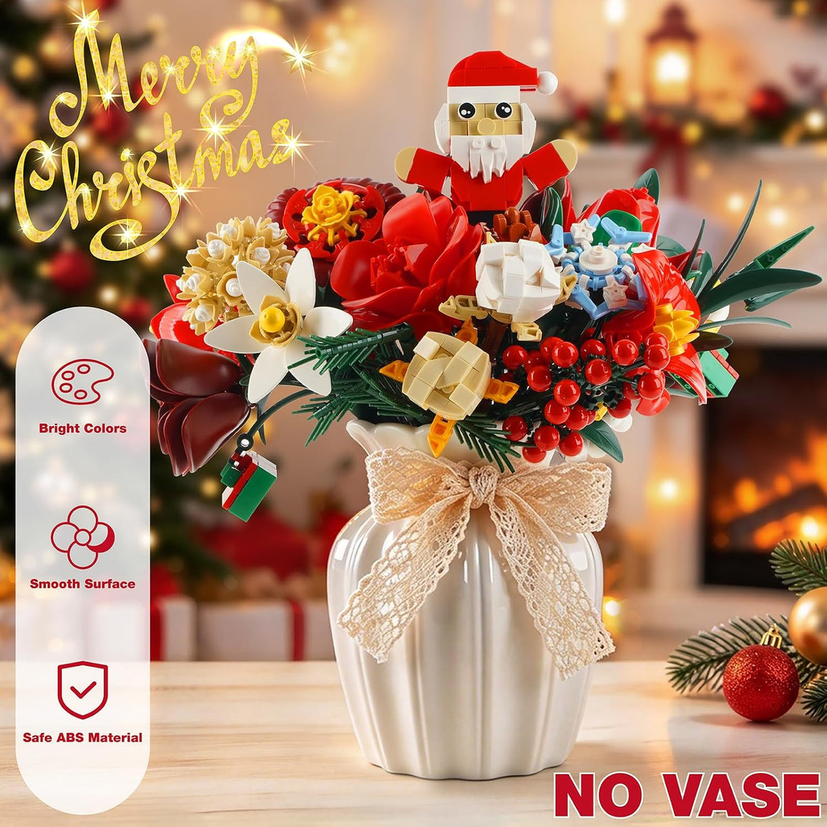 SANHSEHOME Flower Bouquet Advent Calendar 2026, 24-Day Christmas Countdown