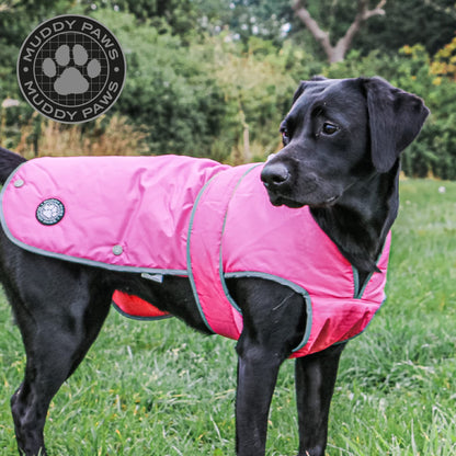 Ancol Muddy Paws All Weather Stormguard Coat . Poppy Red.Size Large ( Length 50cm, up to 79cm girth)