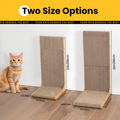 58cm L Shape Cardboard Cat Scratcher Bed