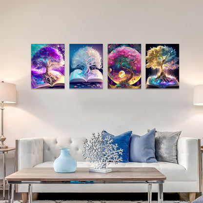 5D Diamond Painting Kits for Adults 4 PCS Turtle Wall Art
