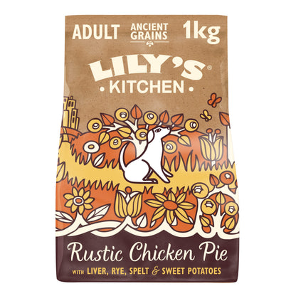 Natural Adult Dry Dog Food Beef Stew with Ancient Grains 1kg