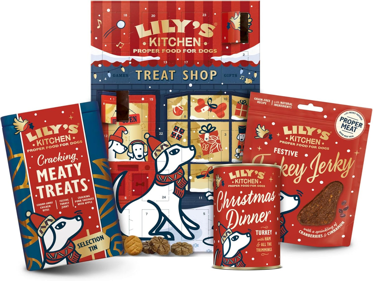 Lily's Kitchen Made with Natural Ingredients Christmas Advent Calendar Treats for Adult Dogs