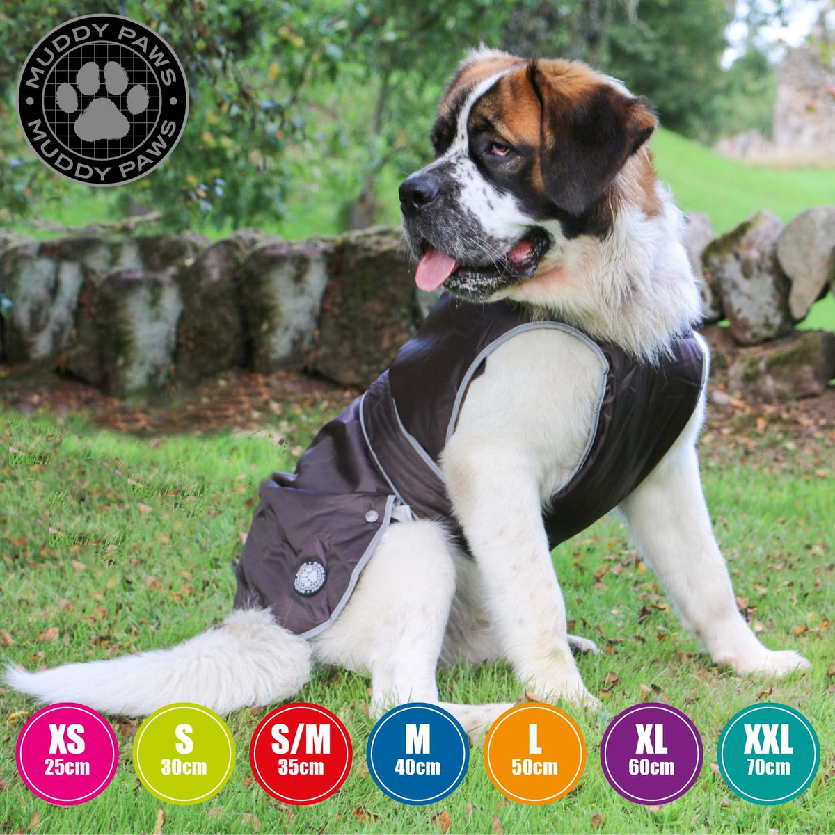 Ancol Muddy Paws All Weather Stormguard Coat . Poppy Red.Size Large ( Length 50cm, up to 79cm girth)