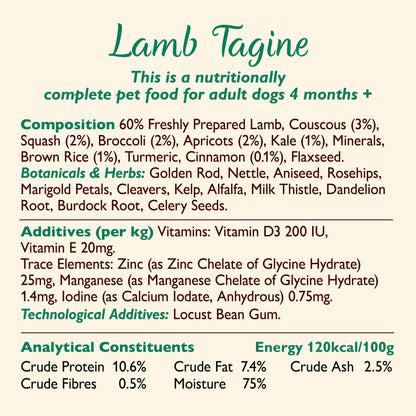 Natural Adult Wet Dog Food Cottage Pie Grain-Free Recipe 10 x 150g