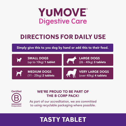 Digestive Care Dog Pre and Probiotic Supplement 120 Tablets
