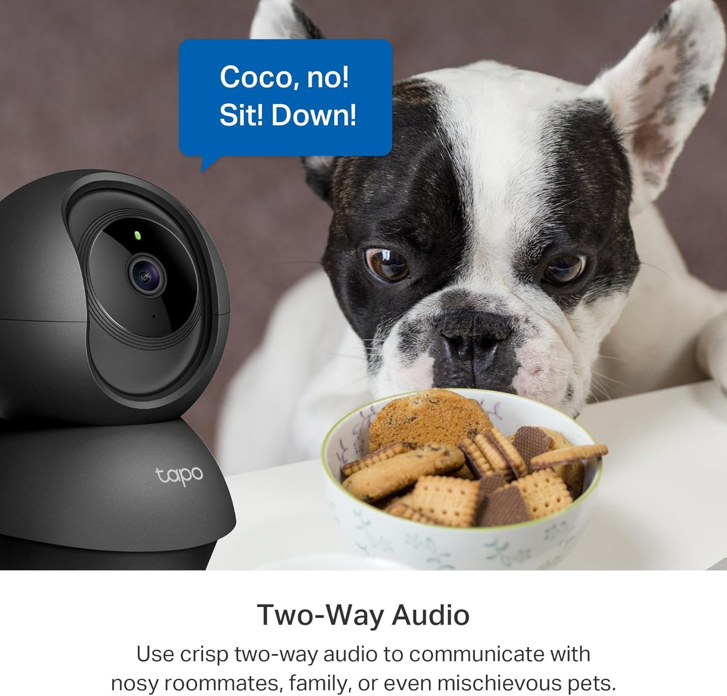 Tapo C211 2K 3MP Pan/Tilt Indoor Camera House Security Camera, WiFi Camera, No Monthly Fee, AI Detection, Dog Camera, Baby Camera Monitor, CCTV, 360° View, Night Vision, Works with Alexa & Google
