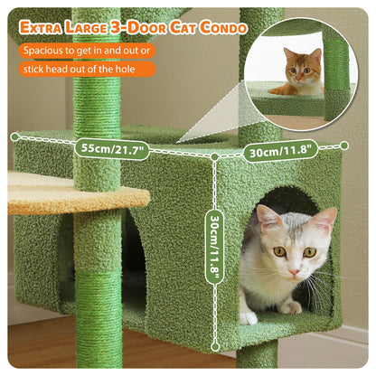 184cm Tall Cat Tree Tower for Large Cats