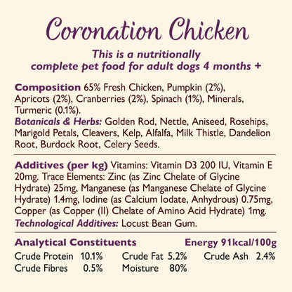 Natural Adult Wet Dog Food Cottage Pie Grain-Free Recipe 10 x 150g