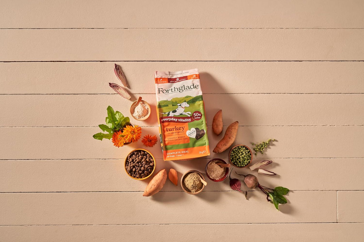 Forthglade Dry Dog Food, Lightly Baked, (6kg), Hypoallergenic and Grain Free Dog Food, Adult 1 Year +, Chicken With Sweet Potato, Complete and Balanced Meal, 50% Single Source Protein