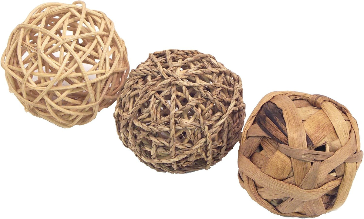Rosewood Naturals Trio of Fun Balls (3pcs) Small Animal Toys