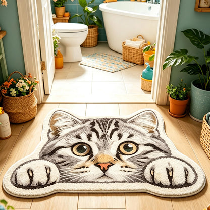 3D Cat Plush Rug
