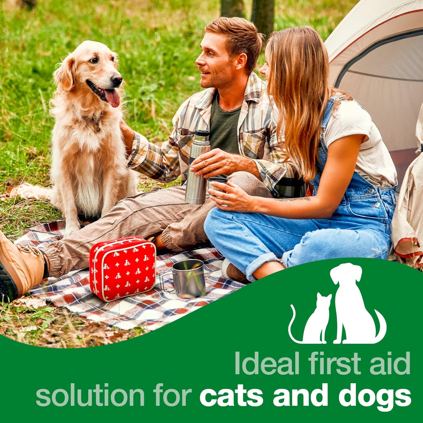 Safety First Aid Group Pet First Aid Kit - Suitable for Dogs, Cats and Other Small Animals