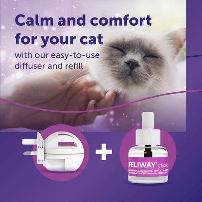 Classic Cat Calming Plug In Diffuser Starter Kit 48ml