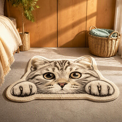 3D Cat Plush Rug