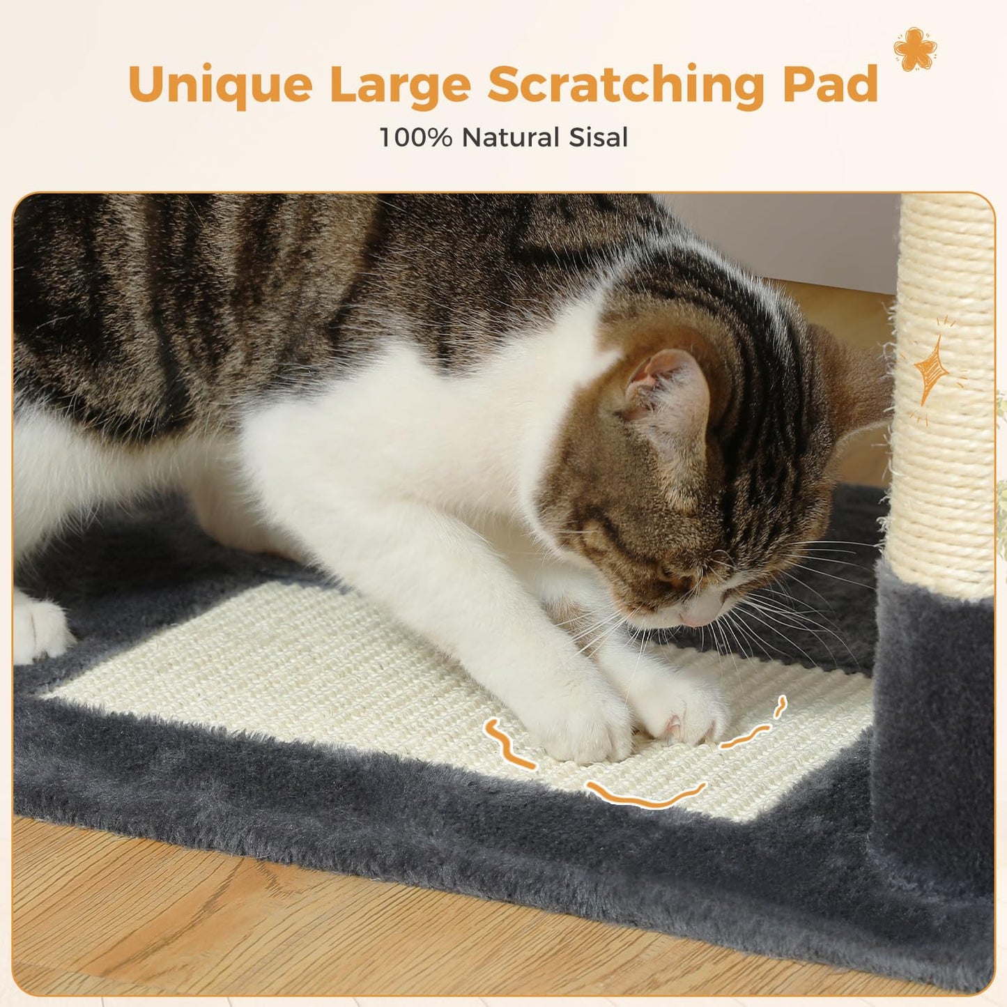 PAWZ Road Cat Tree for Large Cats, 184cm Tall Cat Tower with Large Condo