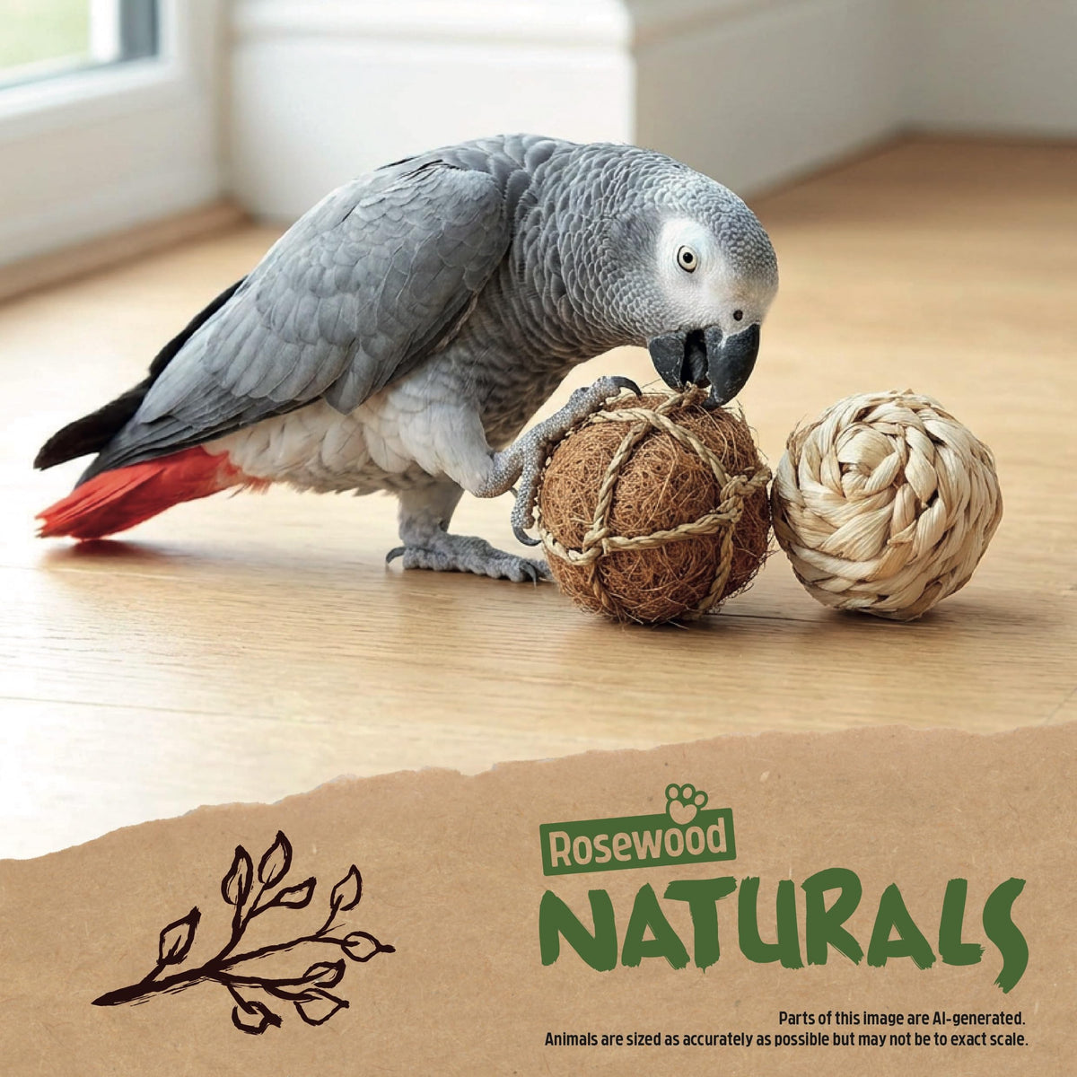 Rosewood Naturals Trio of Fun Balls (3pcs) Small Animal Toys