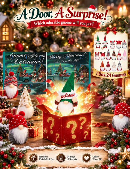 Advent Calendar 2026,Christmas Gnome Advent Calendar 2026 with 24 Gonks Decoration,24 Days Countdown Calendar,Christmas Tree Decorations,Xmas Ornaments Gonk Gifts