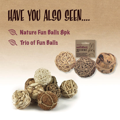 Rosewood Naturals Trio of Fun Balls (3pcs) Small Animal Toys