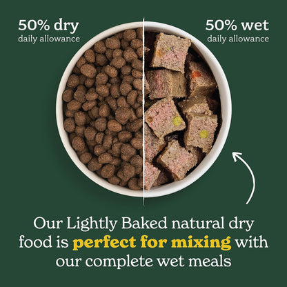 Forthglade Dry Dog Food, Lightly Baked, (6kg), Hypoallergenic and Grain Free Dog Food, Adult 1 Year +, Chicken With Sweet Potato, Complete and Balanced Meal, 50% Single Source Protein
