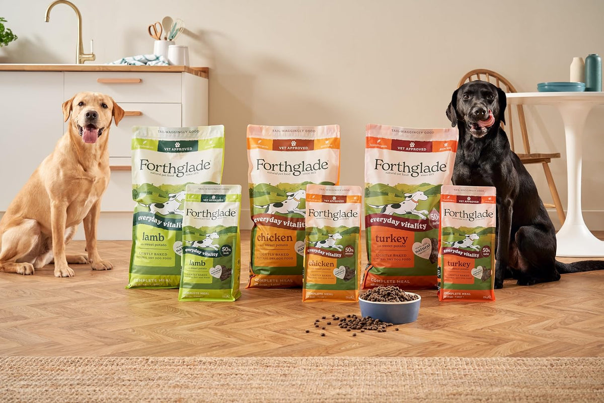 Forthglade Dry Dog Food, Lightly Baked, (6kg), Hypoallergenic and Grain Free Dog Food, Adult 1 Year +, Chicken With Sweet Potato, Complete and Balanced Meal, 50% Single Source Protein