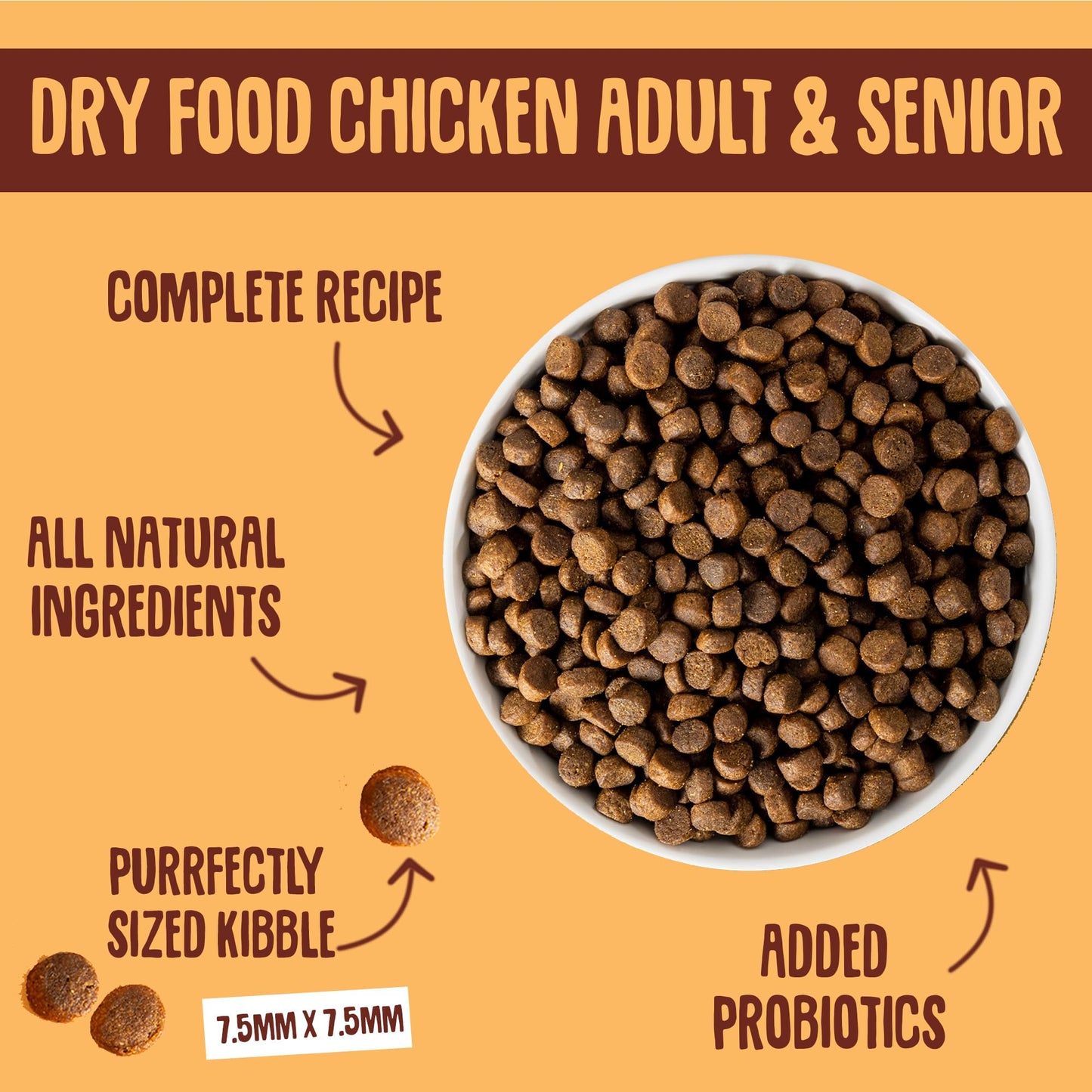 Scrumbles All Natural Dry Cat Food With 75% Chicken and Fresh Salmon, High Protein Food for Adults And Seniors