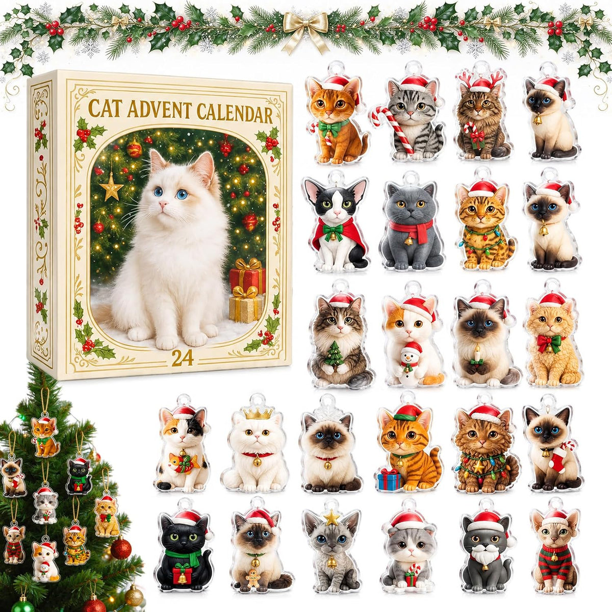 24 Days of Cat Magic Advent Calendar 2026 Figurine Set