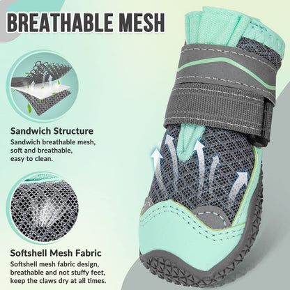 Breathable Dog Boots Paw Protector 2pcs