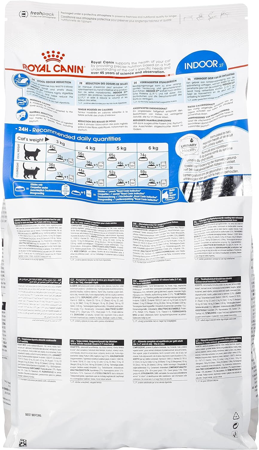 Royal Canin Cat Food Indoor 27 Dry Mix 2 kg