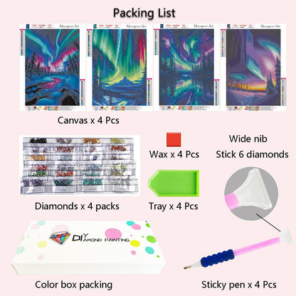 5D Diamond Painting Kits for Adults 4 PCS Turtle Wall Art
