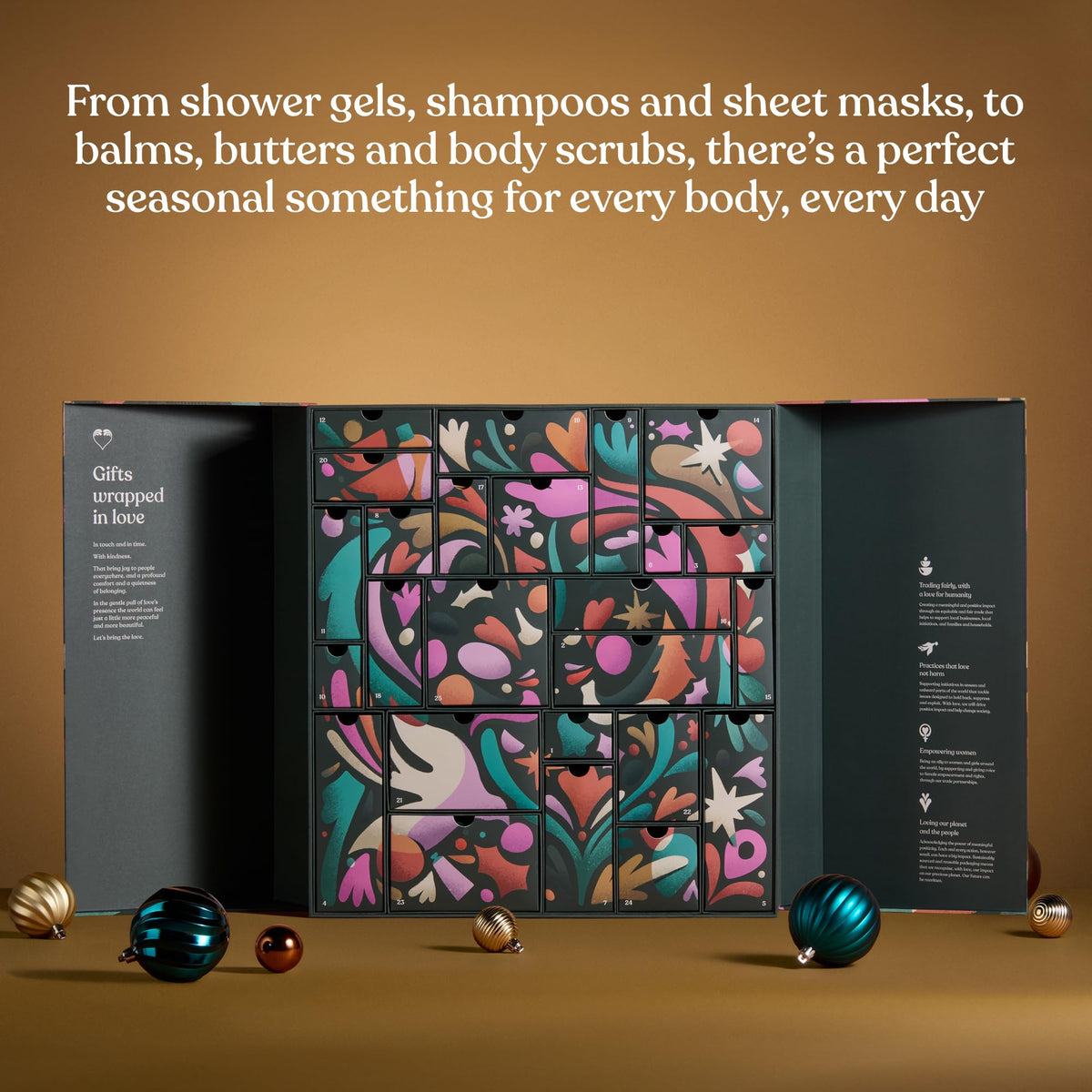 The Body Shop Classic 24-Piece Beauty Advent Calendar (Worth Over £120)