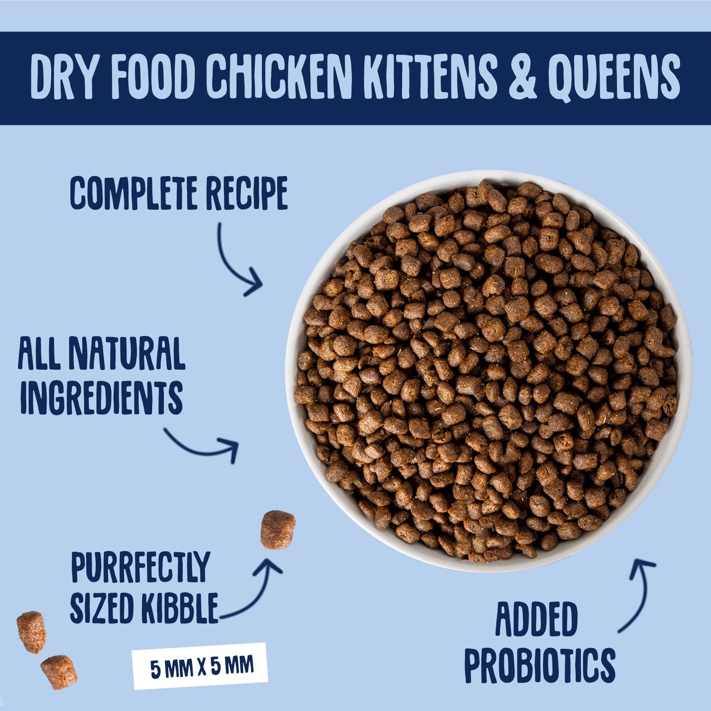 Scrumbles All Natural Dry Cat Food With 75% Chicken and Fresh Salmon, High Protein Food for Adults And Seniors